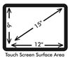 Picture of Anti-Glare 15" POS Touch Screen Protector For Uniwell DX915 With Anti-Fingerprint properties.