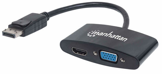 Picture of Manhattan 2 in 1 4K Display Port Adapter (152587)