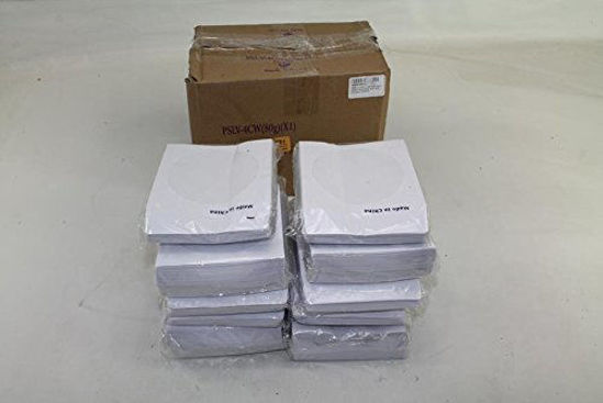 Picture of 1000 pcs White CD DVD Paper Sleeves Envelopes with Flap and Clear Window