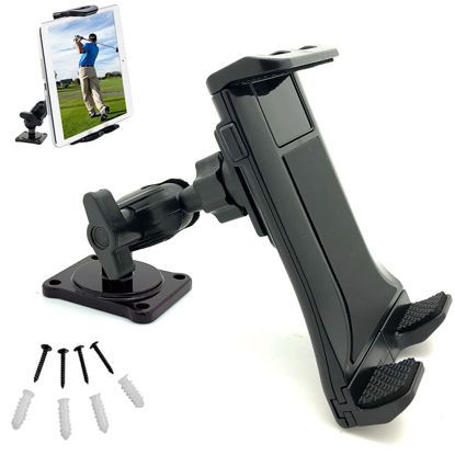 Picture of ChargerCity 4" inch Jax Rigid Hard Heavy Duty ELD Compliant Metal Alloy Drill Mount for Smartphone & Midsize Tablet, fits i-Pad Air Mini Pro i-Phone Pro MAX Galaxy Tab E S Note (13 13 S22 S21)