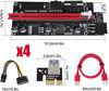Picture of Newest Version USB Riser V009S 4 Pack ALB Vendor PCIE Riser 6 PIN + MOLEX GPU Mining ETH