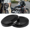 Picture of XMMT 1 Pair Black 6.5" Saddlebag Lid Speaker Grills Covers Fit For Harley Touring Electra Street Road Glide Road King 1983-2022