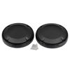 Picture of XMMT 1 Pair Black 6.5" Saddlebag Lid Speaker Grills Covers Fit For Harley Touring Electra Street Road Glide Road King 1983-2022