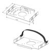 Picture of AEONS Universal Wall and VESA Mount | Adjustable Strap Mount for Computers, UPS Units, Cable Boxes, Modems, and Other Electronic Devices | Mounts on The Wall or Back of a Computer Monitor, 9”x6.5”x1”