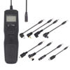 Picture of FocusFoto All-in-1 LCD Timer Remote Shutter Release Cord for Canon Nikon Sony Olympus + 8pcs Removable Cable Set (C1, C3, N1, N3, S1, S2, UC1, CB1)