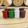 Picture of 4 Player Crokinole Disc Party Pack (52 Discs) - Christmas Edition (Small Discs - 1 1/8 Inch Diameter (2.9cm))