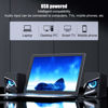 Picture of Lazmin Cool Shape Wired Computer Speaker, Desktop Mini USB 2.1 Speaker Stereo Surround Mobile Phone Notebook PC Subwoofer