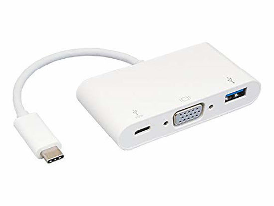 Picture of Cable Leader USB 3.1 Type C to VGA + USB 3.0 Type A + Type C Date and Charging Adapter