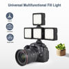 Picture of Andoer GB Video Lights, LED Camera Light LVL-60RGB Mini Bi-Color LED Video Light 2500K-9000K Dimmable Built-in Rechargeable Battery with 3 Cold Shoe Mounts LCD Display Vlog Fill Light for DSLR Camera