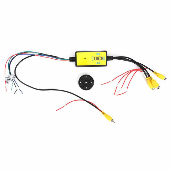 Picture of Car Video Capture Converter, Intelligent Car Video Switcher Converter 4 Input 1 Output Switch Video System Auto Parts for Cars, Trucks, RVs