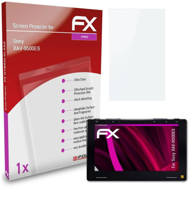Picture of atFoliX Plastic Glass Protective Film compatible with Sony XAV-9500ES Glass Protector, 9H Hybrid-Glass FX Glass Screen Protector of plastic