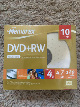 Picture of Memorex Dvd+rw Rewritable Disks 120 Min Of Video 4.7 Gb Boxed 10/Pack