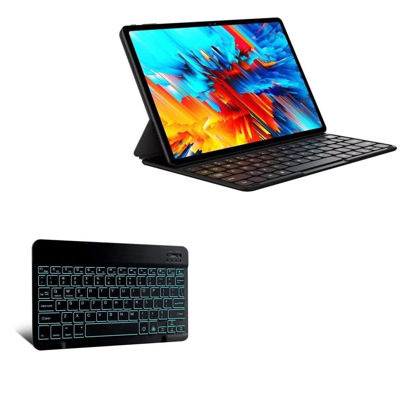 Picture of BoxWave Keyboard Compatible with Chuwi HiPad Max - SlimKeys Bluetooth Keyboard - with Backlight, Portable Keyboard w/Convenient Back Light - Jet Black