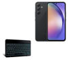Picture of BoxWave Keyboard Compatible with Samsung Galaxy A54 5G - SlimKeys Bluetooth Keyboard - with Backlight, Portable Keyboard w/Convenient Back Light - Jet Black