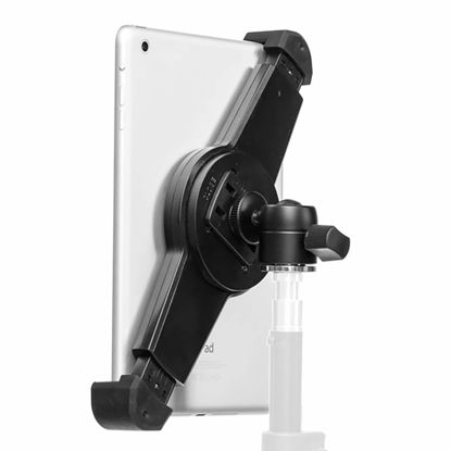 Picture of GRIFITI NOOTLE Universal Tablet Mount & Mini Ball Head Adjustable Holder Male RETROFIT fits 3/8 or 1/4 20 tripods monopods and Standard Tablets and Ipad Mount 7-11 inch