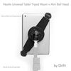Picture of GRIFITI NOOTLE Universal Tablet Mount & Mini Ball Head Adjustable Holder Male RETROFIT fits 3/8 or 1/4 20 tripods monopods and Standard Tablets and Ipad Mount 7-11 inch