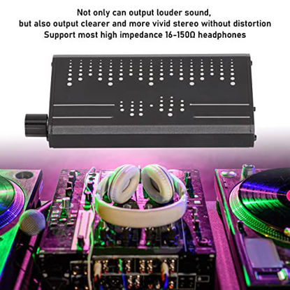 Picture of Sutinna HiFi Headphone Amplifier, Portable 3.5mm Cable Input Out Two Stage Gain Switch Headphone Amplifier