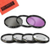 Picture of 72mm 7 Piece Filter Set includes 3 PC Filter Kit (UV-CPL-FLD-) and 4 PC Close Up Filter Set (+1+2+4+10) for DSC-RX10 III, DSC-RX10 IV Digital Cameras