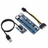 Picture of Hongzer PCI-E 16x Adapter, Mini PCI-E to PCI Express16x Extender Riser Adapter with SATA Power Cord for Video Card Mining