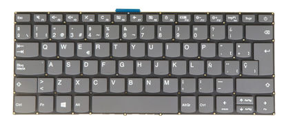 Picture of Spanish Keyboard for Lenovo V14-are V14-igl V14-iil V14-ikb V14-iwl, Slim 1-14ast-05, PC4CP-SPA Gray