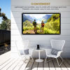 Picture of 100 inch 16:9 Thicken Portable Non Crease Foldable Projection Screen,Soft White Polyester Projector Curtain Projection Screen,Suitable for Home Theater, Conference, Outdoor Camping Movie