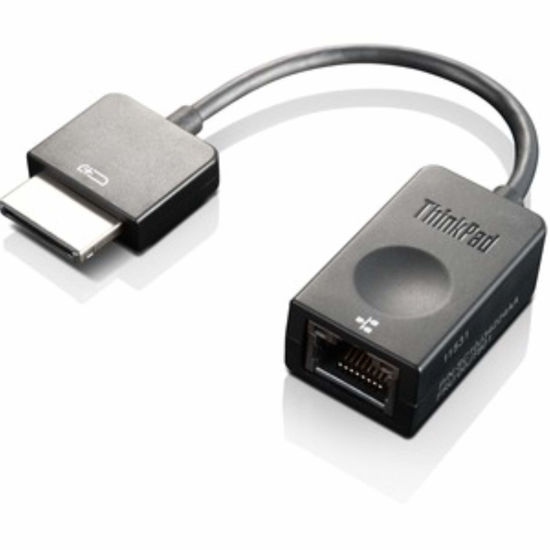 Picture of Lenovo 4X90K06975 ThinkPad One Link+ to RJ45 Adapter, Network Cable, 8.6 in, Black
