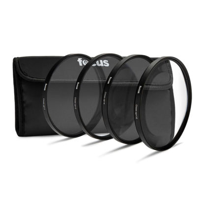 Picture of Focus Camera 86 mm Circular Close-Up Lens Filter Set +1 +2 +4 +10 - Compatible with Camera Lens that has an 86mm filter thread -Super Clear Magnification for Macro Photography