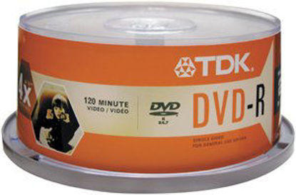 Picture of TDK 4.7GB/120-Minute DVD-Rs (25-Pack) (DVDMR47CB25)