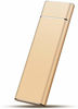 Picture of Ultra Slim External Hard Drive 512GB 1TB, Portable Hard Drive USB3.1 Type-C Compatible with PC, Laptop and Mac (512GB, A-Golden)