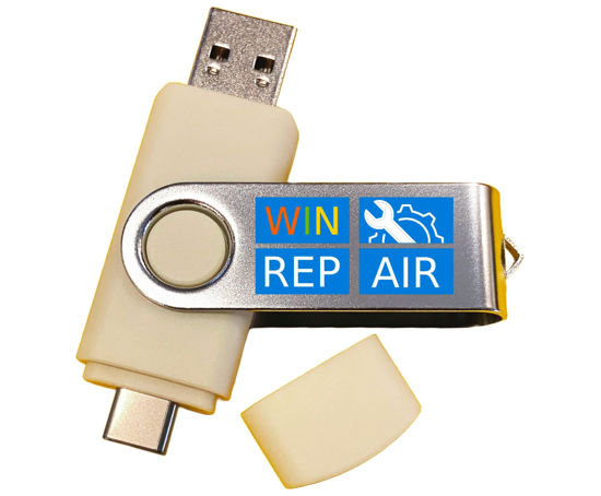 Picture of Win Repair USB - Windows Repair Reinstall Data Recovery Drivers Bootable Thumb Drive Stick for PC