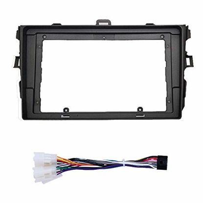 Picture of Fits for Toyota Corolla 2006-2012 Car Radio Stereo Fascia Frame Double DIN 9 inch Dash Installation Mounting Kit