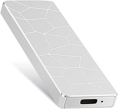Picture of Ultra Slim External Hard Drive 2TB, Portable Hard Drive USB3.1 Type-C Compatible with PC, Laptop and Mac (2TB, A-Silver)