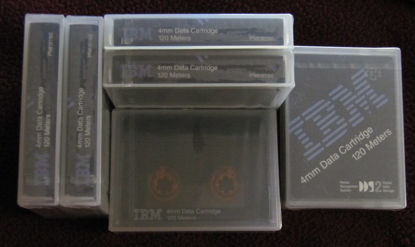 Picture of IBM Dds2 4GB 4MM 120M Certified Tape Cart 5-Pack