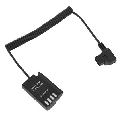 Picture of BLK22 Dummy Battery for Lumix S5 S5K S5GK GH5II GH6 G9 Digital Camera, D Tap to DCC17 Power Supply Dummy Battery Coiled Cable Coupler Adapter Cable,Digital Camera Parts