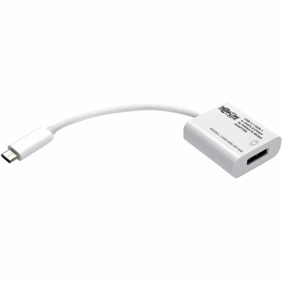 Picture of Tripp Lite USB C to DisplayPort Video Adapter Converter 4Kx2K M/F, Thunderbolt 3 Compatible, USB-C to DP, USB Type-C, USB Type C 6in (U444-06N-DP-AM)