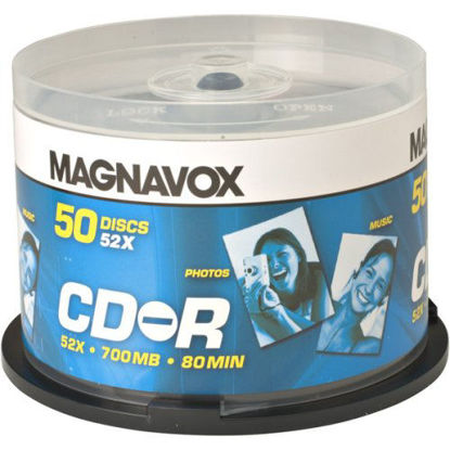 Picture of Magnavox CD-R 52x 50 pack Spindle Cake Box