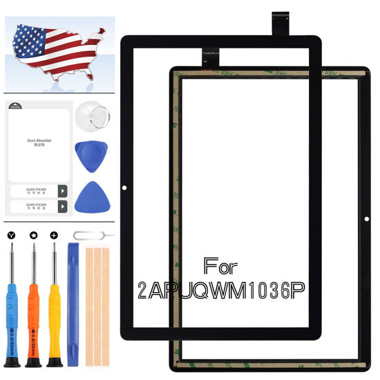 Picture of Touch Screen for Onn 10.1 inch Tablet 2022 2APUQWM1036P Touch Screen Digitizer Glass Panel Lens Replacement Repair Parts with Free Tools