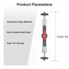 Picture of Camnoon 7 Inch Adjustable Articulating Friction Magic Arm Flexible Extension Bracket Aluminum Alloy with Dual 1/4 Inch Screw 360° Rotatable for Video Monitor LED Light Flash