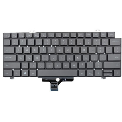 Picture of New US Black English Backlit Backlight Laptop Keyboard (Without palmrest) for Dell Latitude 5421 5430 5431 7430 7530