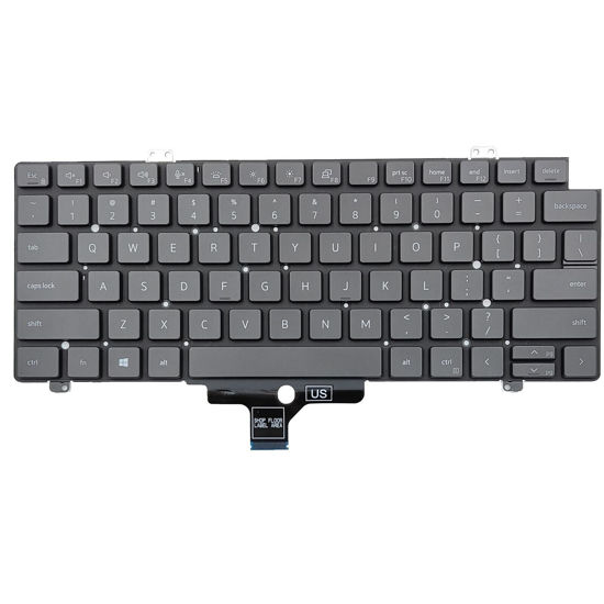 Picture of New US Black English Backlit Backlight Laptop Keyboard (Without palmrest) for Dell Latitude 5421 5430 5431 7430 7530