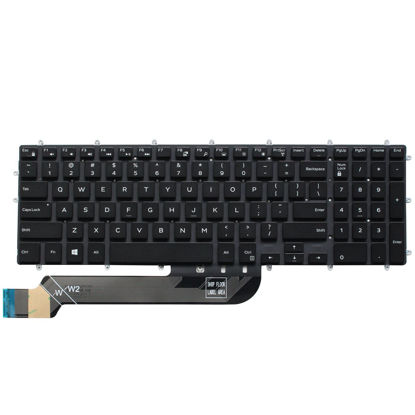 Picture of AUTENS Replacement US Keyboard for Dell Inspiron 3579 3583 3779 5565 5567 5570 5575 5587 7566 7567 7577 7588 5765 5767 5770 5775 7773 7778 7779 Laptop No Frame (White Backlight)