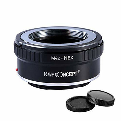 Picture of K&F Concept Lens Adapter Ring for M42 to Sony E Mount a6000 a6300 a6500 a5000 a5100 a3500 a3000 Alpha A7 A7R a7S a7II a7RII a7SII a7III a7RIII and a9