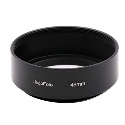 Picture of LingoFoto 48 mm Standard Screw in Mount Metal Lens Hood Cover for Canon QL17 GIII DSLR Camera