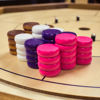 Picture of Ladies 4 Player Crokinole Disc Party Pack (52 Discs) (Add a Pouch, Small Discs - 1 1/8 Inch Diameter (2.9cm))