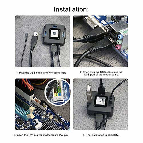 GetUSCart- Desktop PC Switch - Dewin Multi-Functional USB3.0 Desktop PC ...