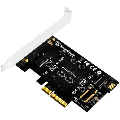 Picture of SilverStone Technology SST-ECM20 Dual M2 to PCI-E X4 and SATA 6G Adapter Card (ECM20)