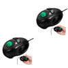 Picture of SOLUSTRE 2pcs USB trackball Ergonomic trackball Computer with Ball Roller Ball Handheld Finger USB Optical Travel DPI Mice trackball Gaming Wireless mouses USB Mini 4d Wired