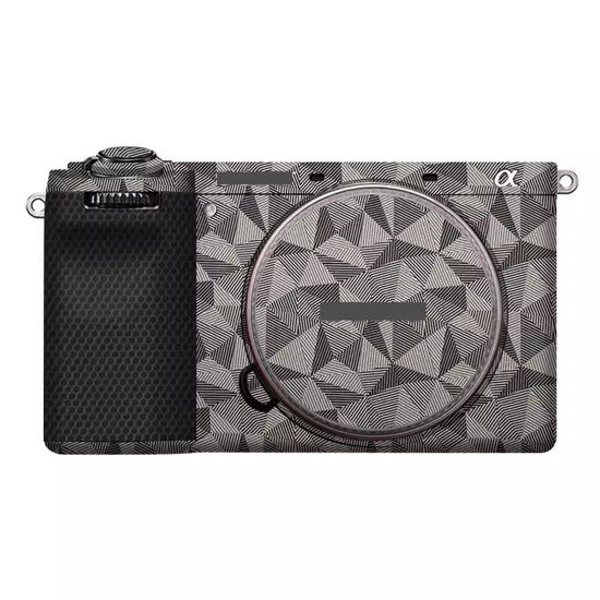 Picture of Alpha 6700 Camera Body Sticker Protective Skin Vinyl Film Decals Accessories for Sony A6700 (Triangle Titanium)