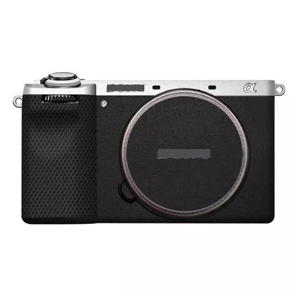 Picture of Alpha 6700 Camera Body Sticker Protective Skin Vinyl Film Decals Accessories for Sony A6700 (Silver（top）+Frosted Black)