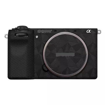 Picture of Alpha 6700 Camera Body Sticker Protective Skin Vinyl Film Decals Accessories for Sony A6700 (Triangle Black)